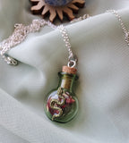 Snake bottle necklace