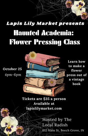 Haunted Academia: Flower Pressing class