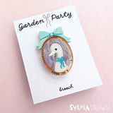 Garden Party Goose Pin Brooch