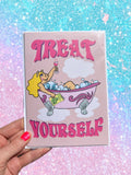 A7 LARGE Miss Piggy Treat Yourself Greeting Card