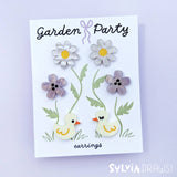 Garden Party Flowers and Ducks Stud Pack