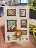 Mini masterpiece trinket sticker sheet