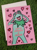 "Let's Kermit a Crime" Greeting Card