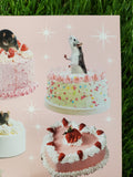 Rats on Cakes Postcard Print