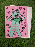 "Let's Kermit a Crime" Greeting Card