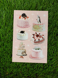 Rats on Cakes Postcard Print