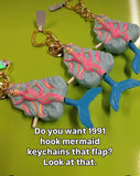 1991 Mermaid keychain
