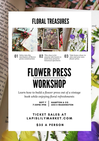 Floral Treasures: Flower Press Workshop
